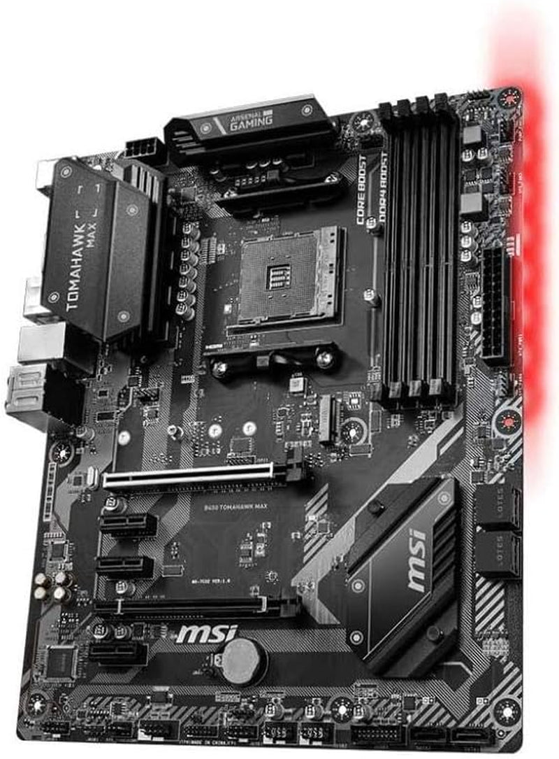 Arsenal Gaming AMD Ryzen 2ND and 3Rd Gen AM4 M.2 USB 3 DDR4 DVI HDMI Crossfire ATX Motherboard (B450 TOMAHAWK MAX II) - VortexLogic.store