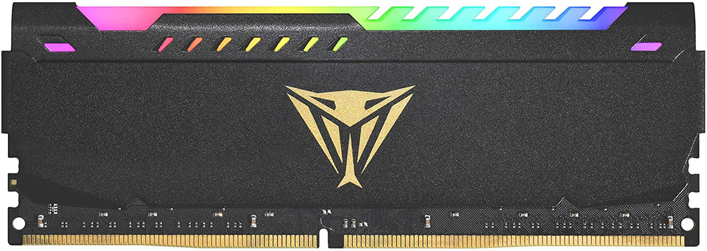 Patriot Viper Steel RGB DDR4 RAM 8GB (1X8GB) 3200Mhz CL18 1.35V UDIMM Desktop Gaming Memory Module Compatible with XMP - - VortexLogic.store