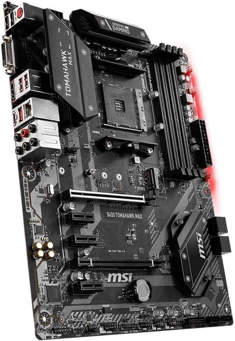 Arsenal Gaming AMD Ryzen 2ND and 3Rd Gen AM4 M.2 USB 3 DDR4 DVI HDMI Crossfire ATX Motherboard (B450 TOMAHAWK MAX II) - VortexLogic.store
