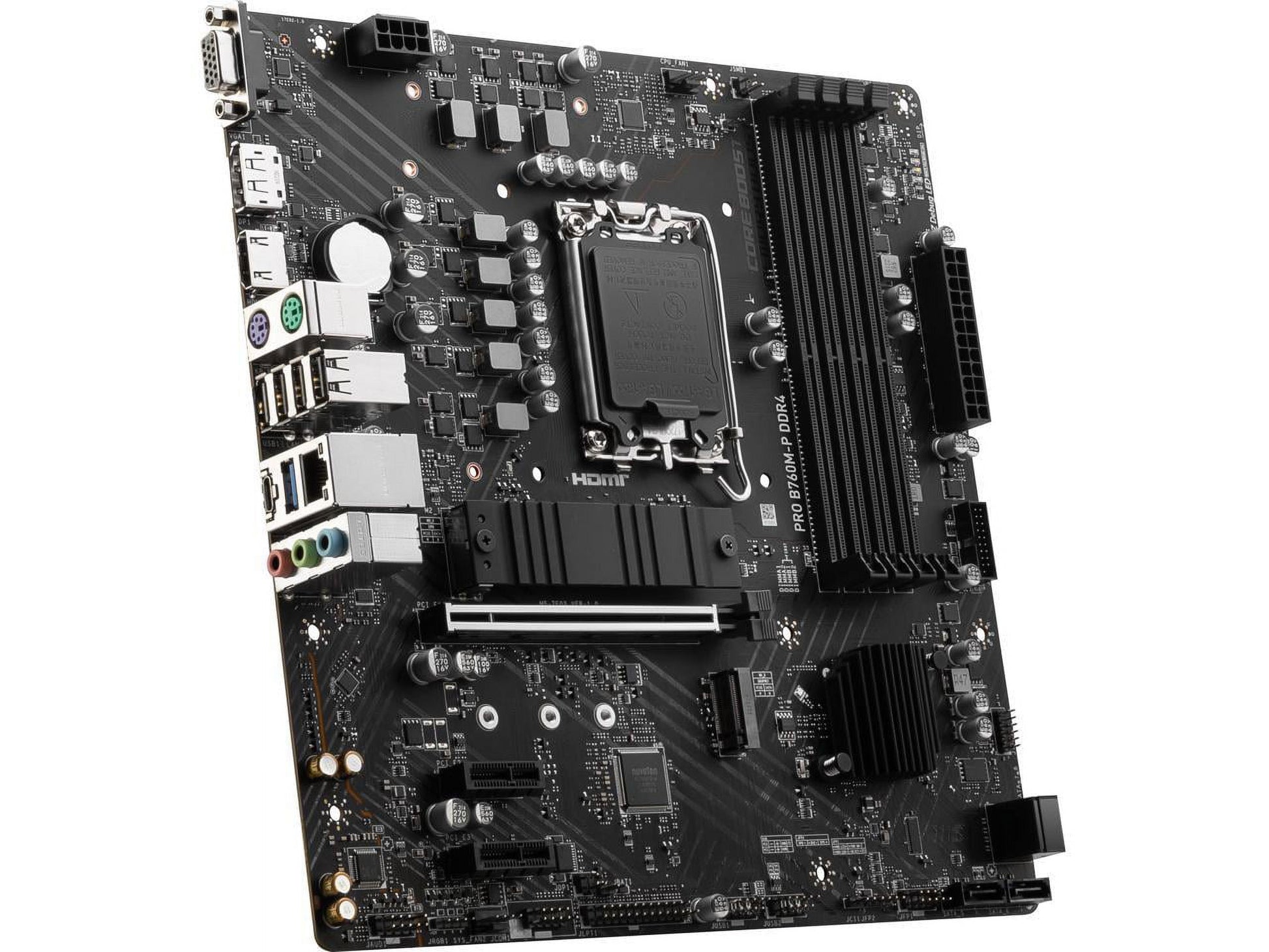PRO B760M-P DDR4 LGA 1700 Intel B760 SATA 6Gb/S Micro ATX Motherboard - VortexLogic.store