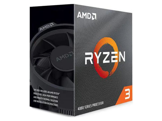 Ryzen 3 4100 3.8Ghz 4-Core AM4 Processor with Wraith Stealth Cooler - 100-100000510BOX - VortexLogic.store