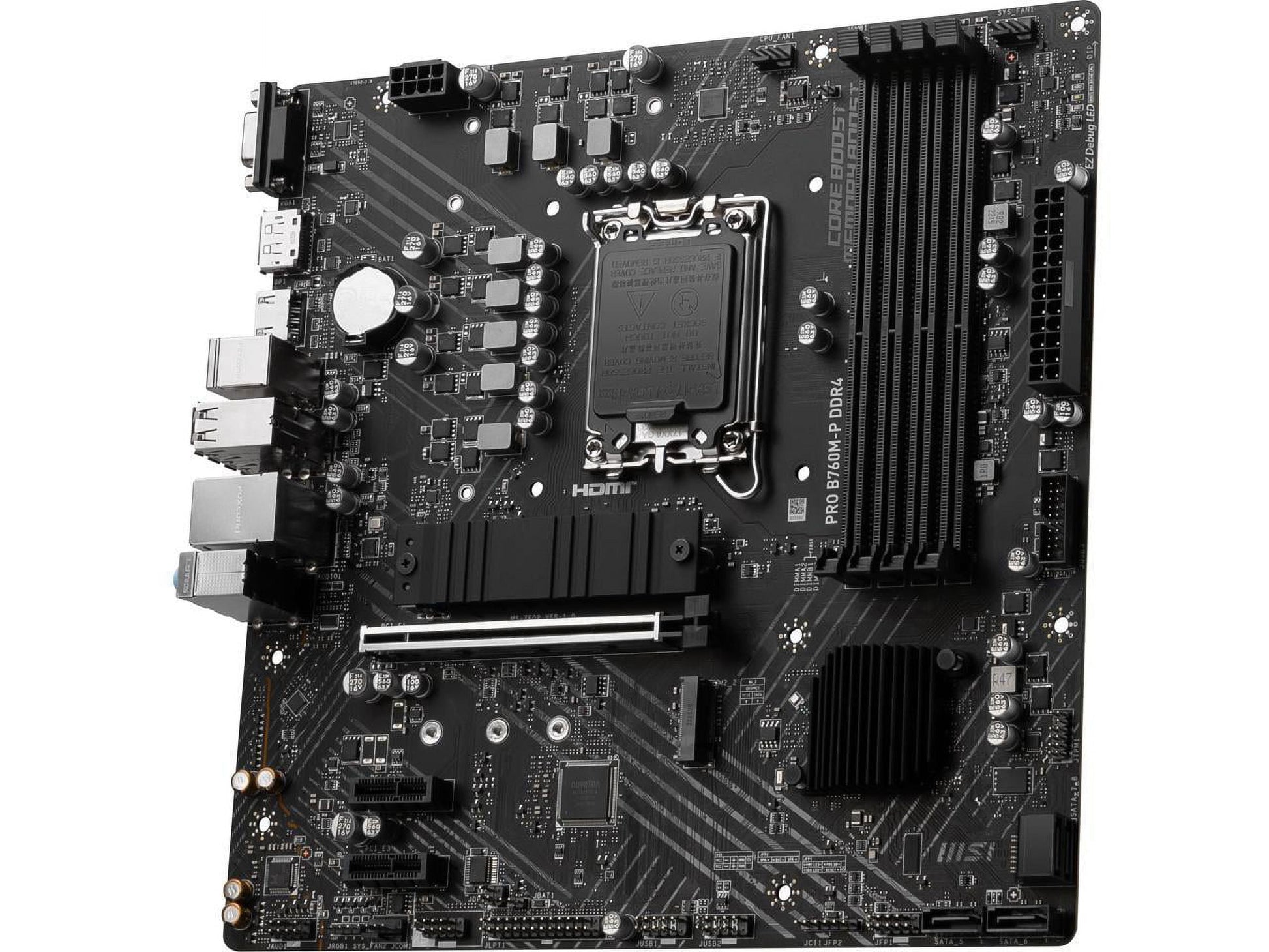 PRO B760M-P DDR4 LGA 1700 Intel B760 SATA 6Gb/S Micro ATX Motherboard - VortexLogic.store