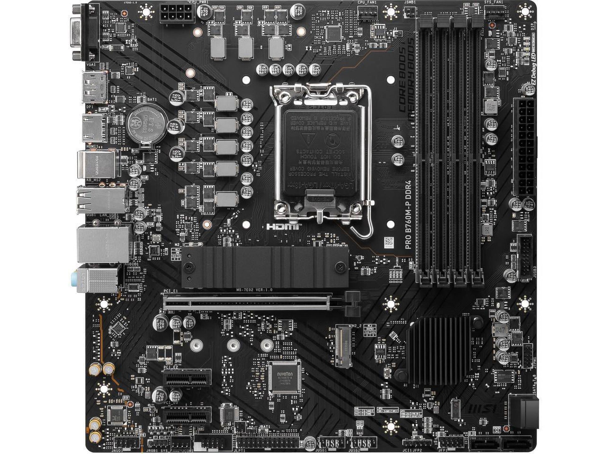 PRO B760M-P DDR4 LGA 1700 Intel B760 SATA 6Gb/S Micro ATX Motherboard - VortexLogic.store